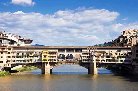 Italien, Toskana, Florenz  - die Ponte Vecchio ( Urlaub, Reisen, Lastminute-Reisen, Pauschalreisen )