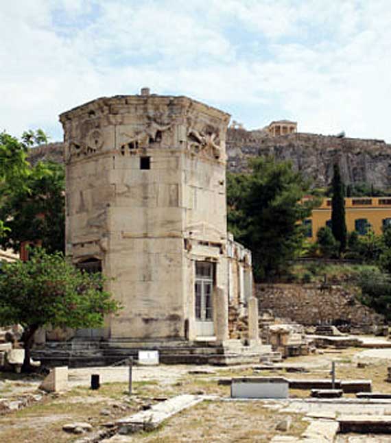 Griechenland, Athen - der achteckige Turm der Winde ( Urlaub, Reisen, Lastminute-Reisen, Pauschalreisen )