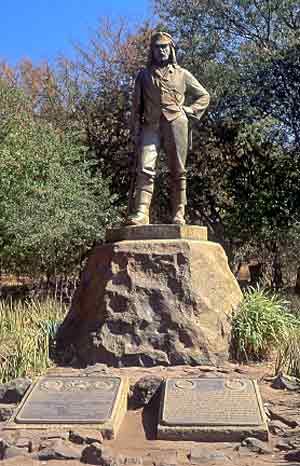 Afrika, Simbabwe, David Livingstone Denkmal in Victoria-Falls ( Urlaub, Reisen, Lastminute-Reisen, Pauschalreisen )